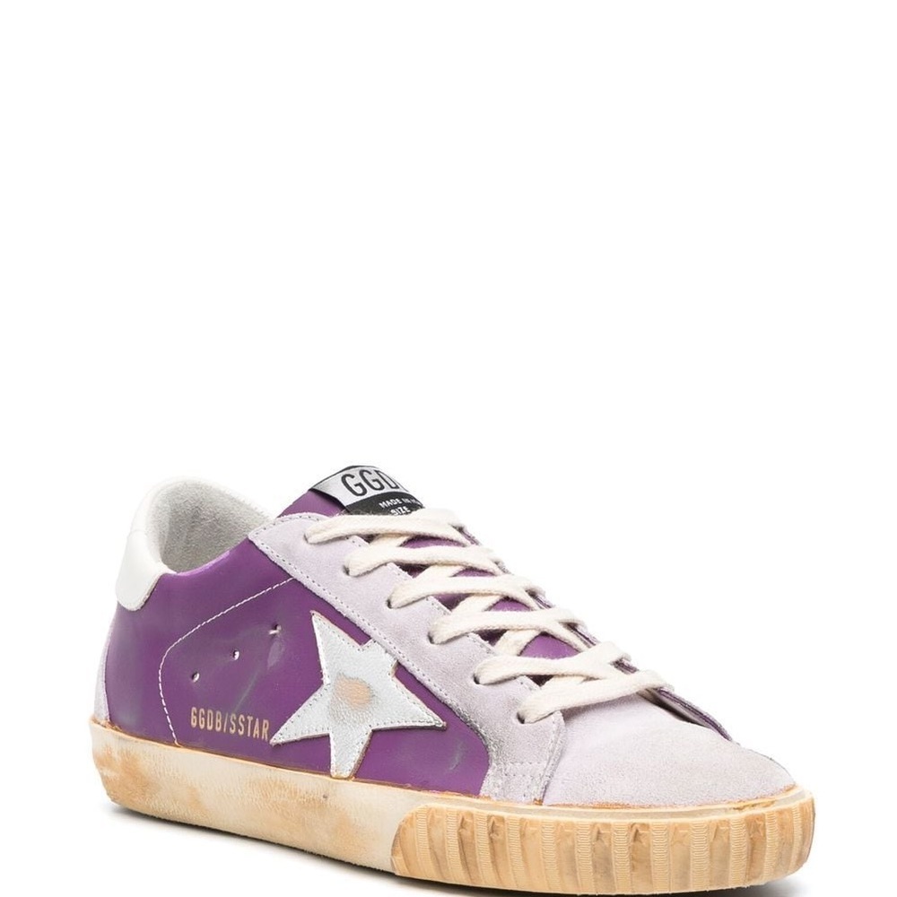 Golden Goose low top.  Size 37.  Purple.  Rare.